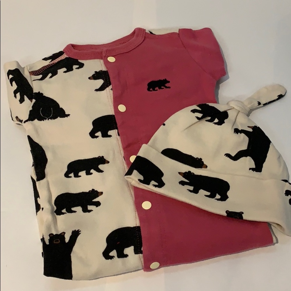 12-18m little BLUE HOUSE Grizzly bear pajama